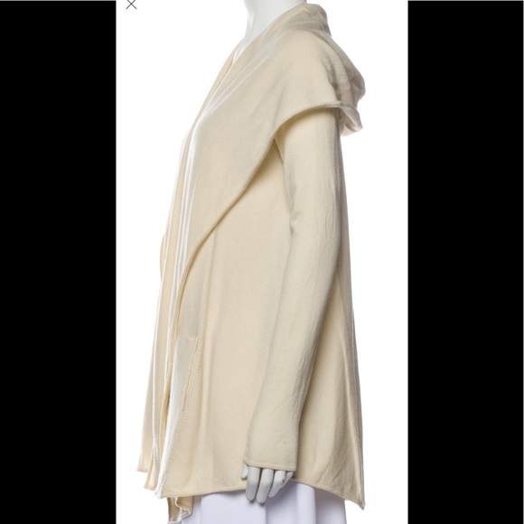 Vince Cream Drape Small Cardigan Creme - Picture 3 of 4